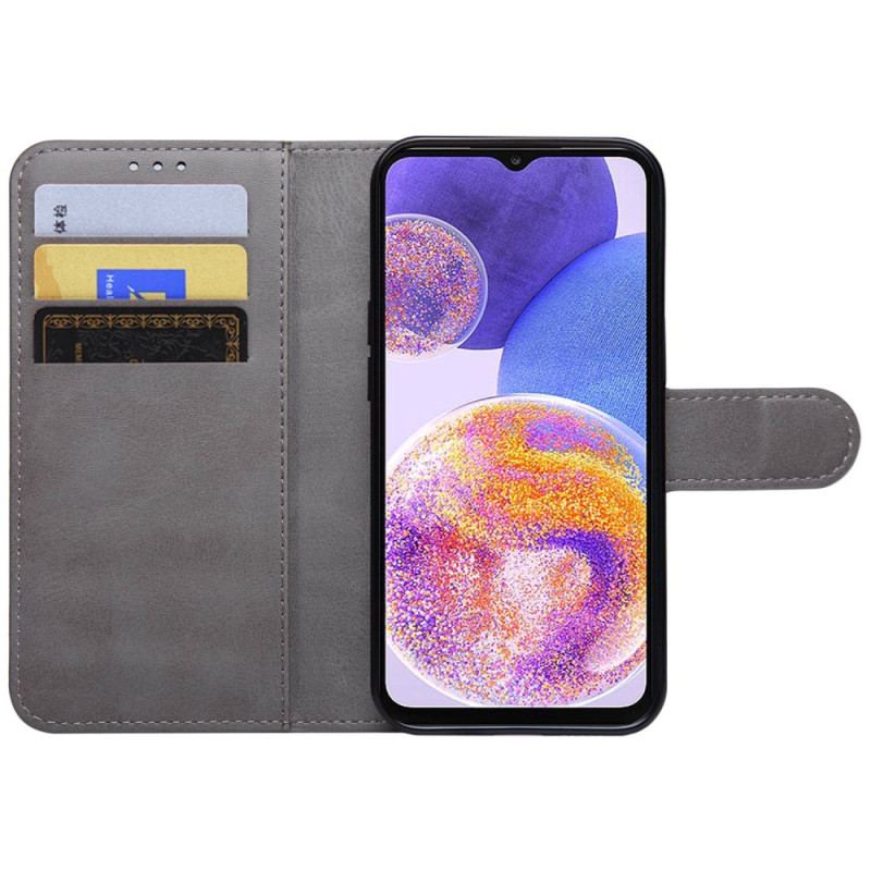Capa Folio Para Samsung Galaxy A23 5G Estilo Cor De Couro