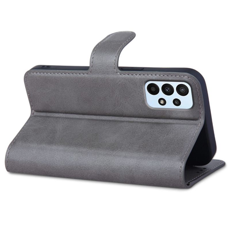 Capa Folio Para Samsung Galaxy A23 5G Estilo Cor De Couro