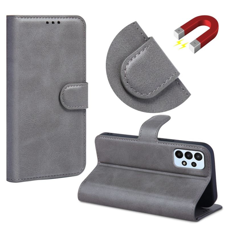 Capa Folio Para Samsung Galaxy A23 5G Estilo Cor De Couro