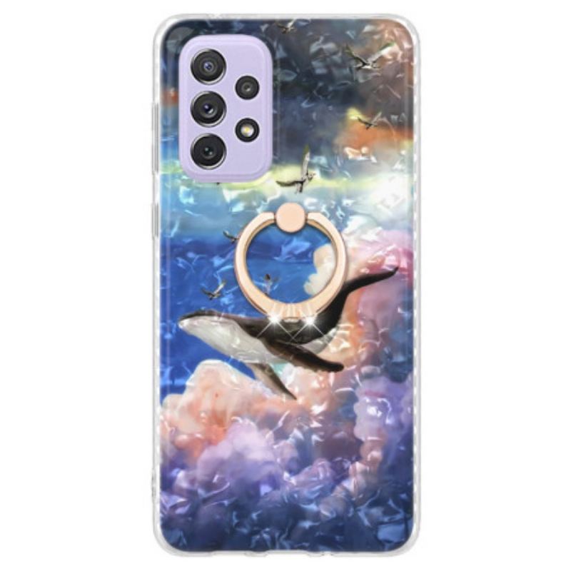 Capa Para Samsung Galaxy A23 5G Baleia Com Suporte De Anel