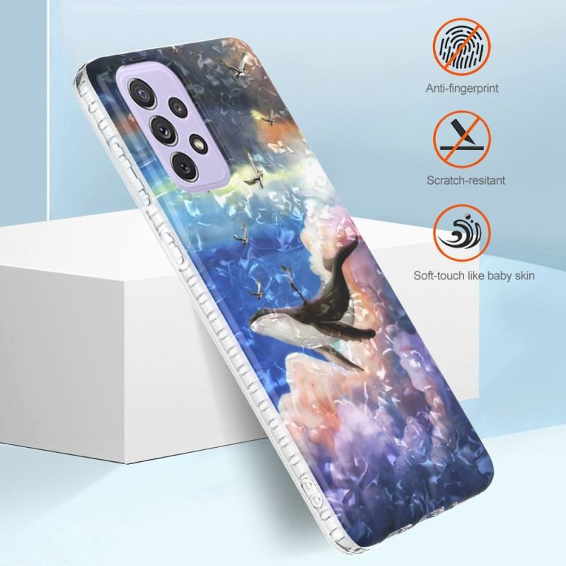 Capa Para Samsung Galaxy A23 5G Baleia Estilizada