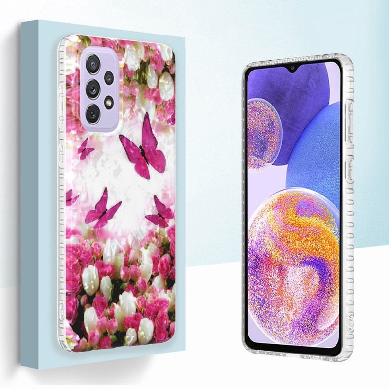 Capa Para Samsung Galaxy A23 5G Borboletas Estilosas