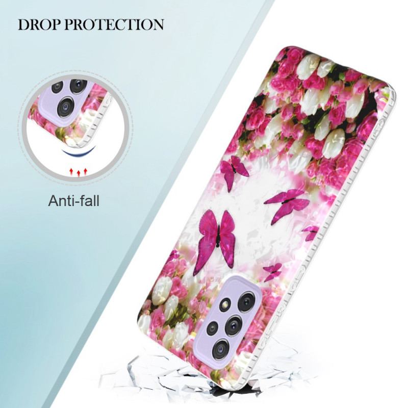 Capa Para Samsung Galaxy A23 5G Borboletas Estilosas