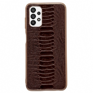 Capa Para Samsung Galaxy A23 5G Couro Genuíno Estilo Crocodilo