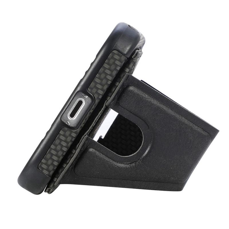 Capa Para Samsung Galaxy A23 5G Suporte Para Cartão De Fibra De Carbono