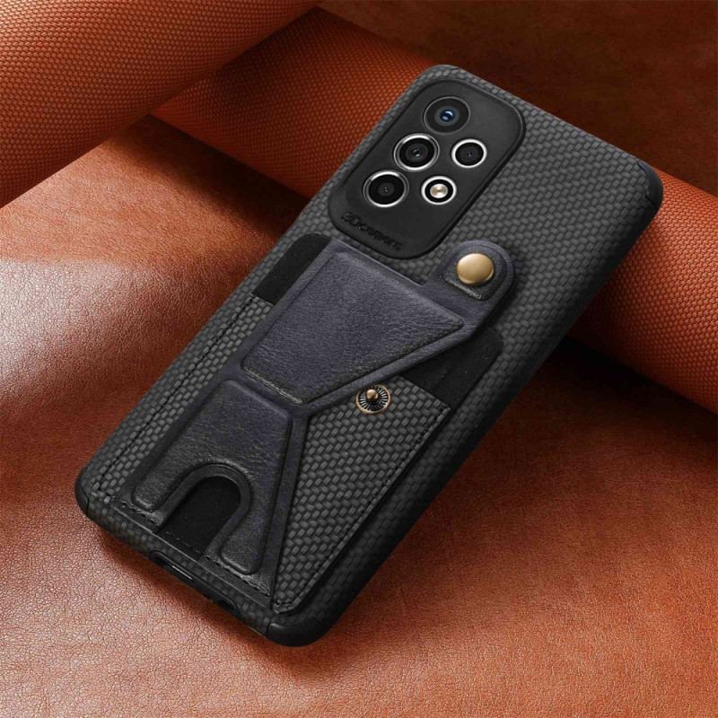 Capa Para Samsung Galaxy A23 5G Suporte Para Cartão De Fibra De Carbono