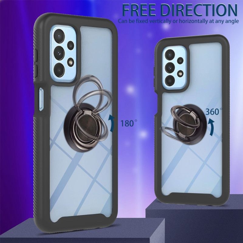 Capa Para Samsung Galaxy A23 5G Transparente Com Suporte De Anel