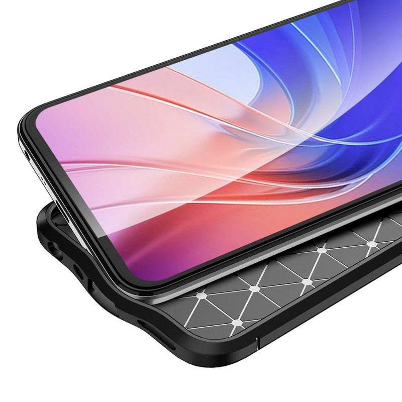 Capa Para Realme 9 Pro Plus Linha Dupla Efeito Couro Litchi