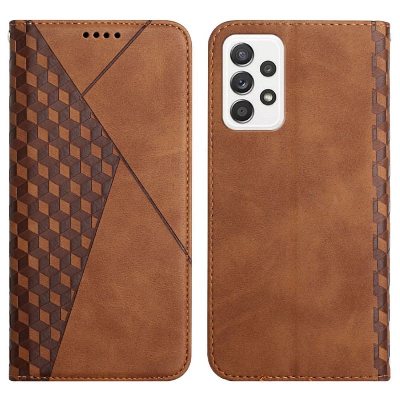 Capa De Celular Para Samsung Galaxy A72 4G / A72 5G Flip Efeito Geocouro