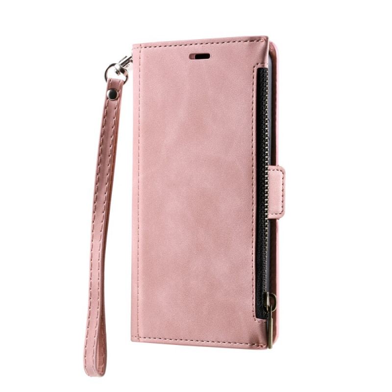 Capa De Couro Para Samsung Galaxy A72 4G / A72 5G Porta-moedas E Porta-cartões