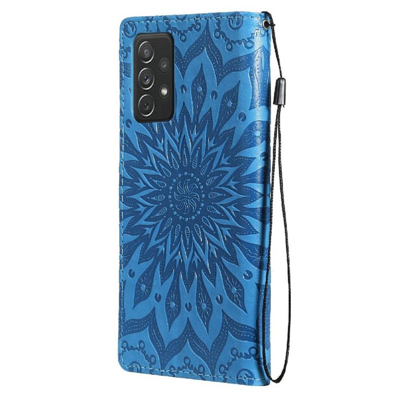 Capa Flip Para Samsung Galaxy A72 4G / A72 5G Flor Do Sol