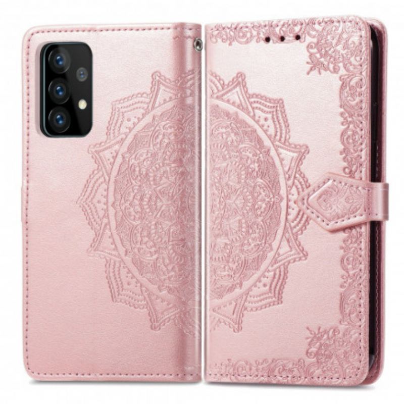 Capa Flip Para Samsung Galaxy A72 4G / A72 5G Mandala Idade Média