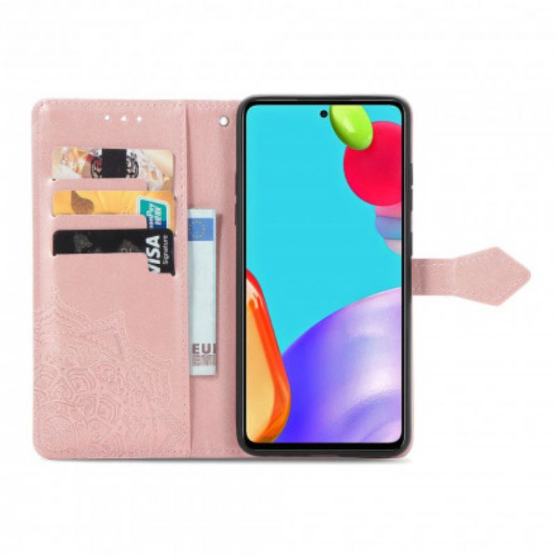 Capa Flip Para Samsung Galaxy A72 4G / A72 5G Mandala Idade Média