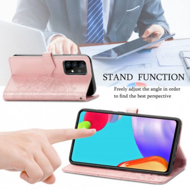 Capa Flip Para Samsung Galaxy A72 4G / A72 5G Mandala Idade Média