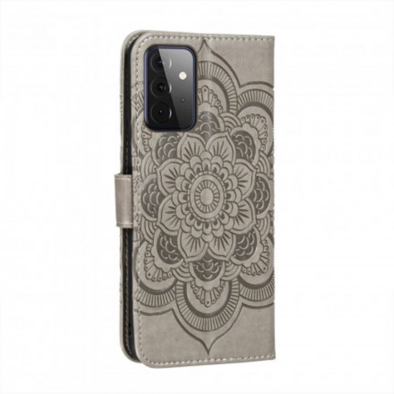 Capa Folio Para Samsung Galaxy A72 4G / A72 5G Mandala Completa