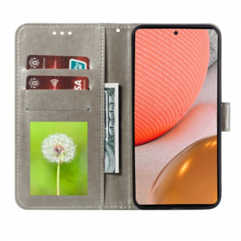 Capa Folio Para Samsung Galaxy A72 4G / A72 5G Mandala Completa
