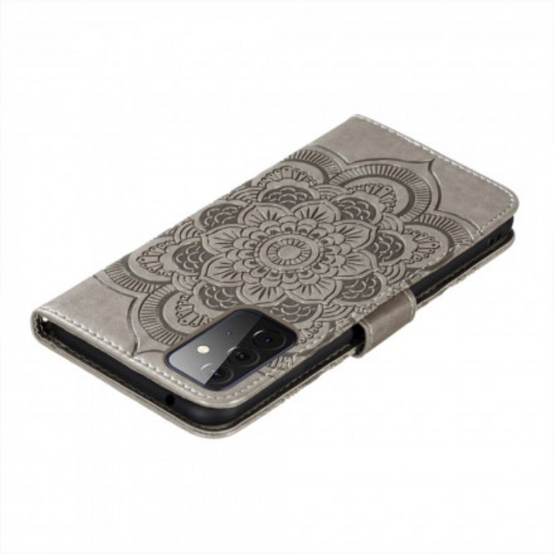 Capa Folio Para Samsung Galaxy A72 4G / A72 5G Mandala Completa