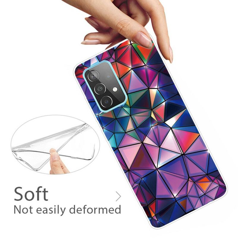 Capa Para Samsung Galaxy A72 4G / A72 5G Geometria Flexível