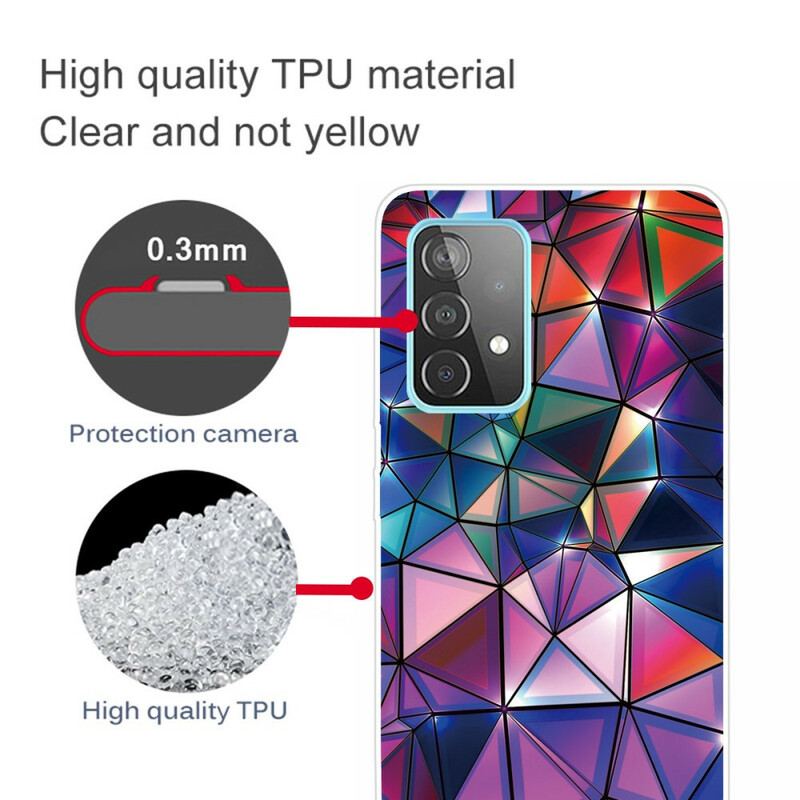 Capa Para Samsung Galaxy A72 4G / A72 5G Geometria Flexível