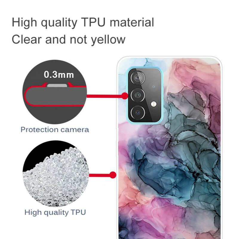 Capa Para Samsung Galaxy A72 4G / A72 5G Mármore Colorido