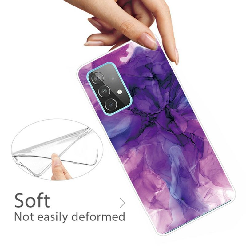 Capa Para Samsung Galaxy A72 4G / A72 5G Mármore Colorido
