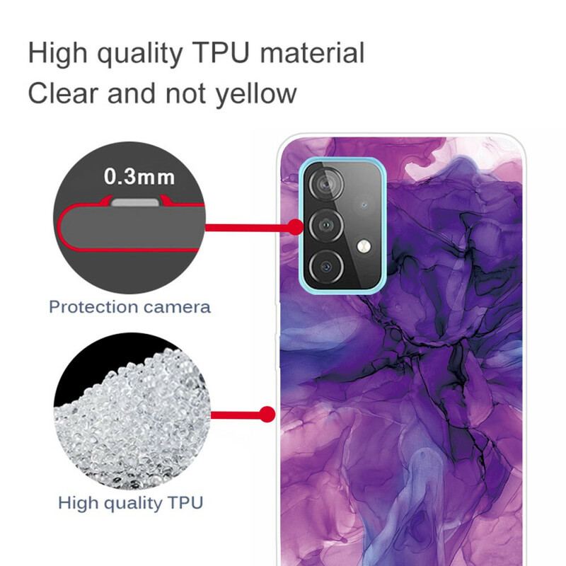Capa Para Samsung Galaxy A72 4G / A72 5G Mármore Colorido