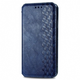 Capa De Celular Para Samsung Galaxy M53 5G Flip Padrão De Efeito De Couro
