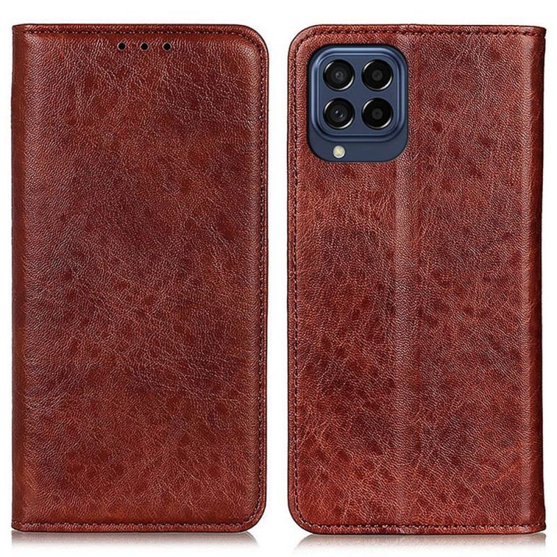 Capa De Celular Para Samsung Galaxy M53 5G Flip Textura De Couro