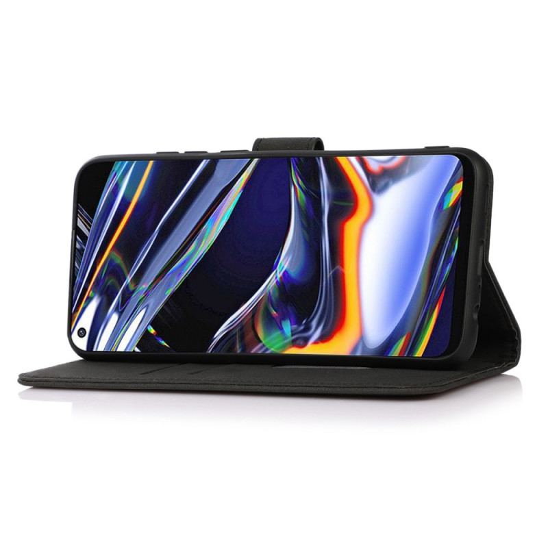 Capa De Couro Para Samsung Galaxy M53 5G Imitação De Couro Khazneh