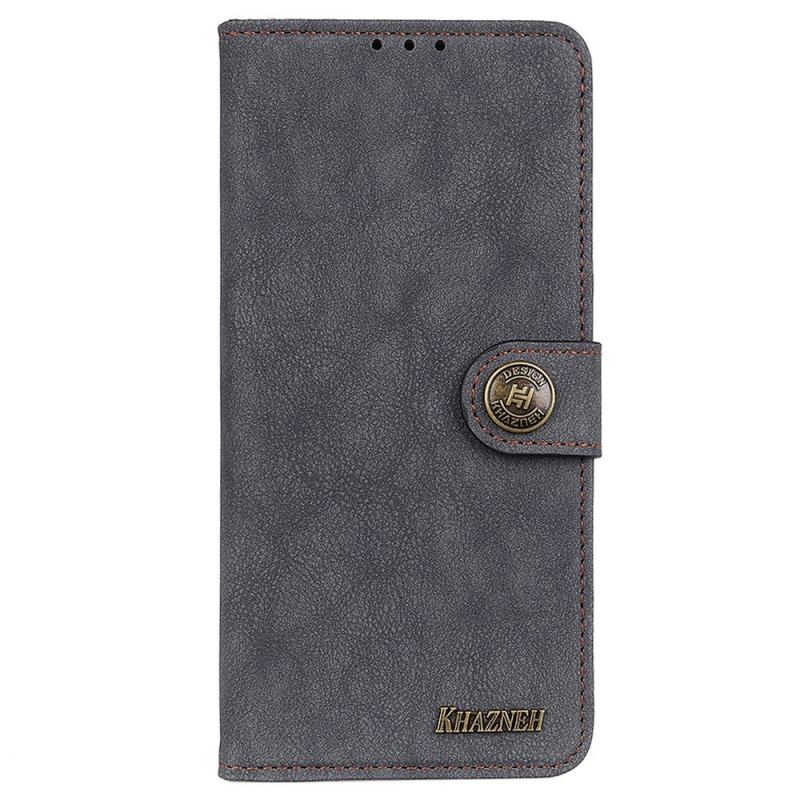 Capa De Couro Para Samsung Galaxy M53 5G Couro Rachado Khazneh