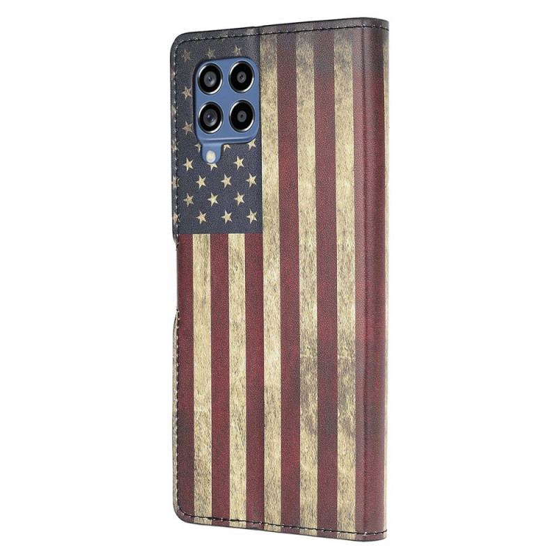 Capa Flip Para Samsung Galaxy M53 5G Cachorro Aquarela
