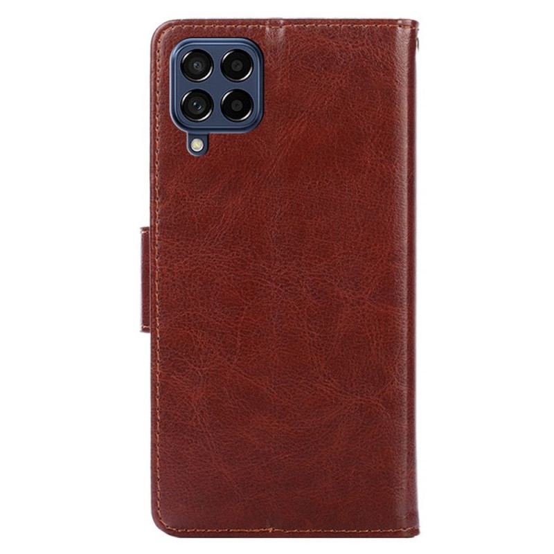 Capa Flip Para Samsung Galaxy M53 5G Efeito Couro Vintage