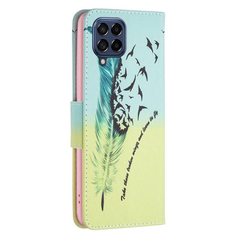 Capa Folio Para Samsung Galaxy M53 5G Pena