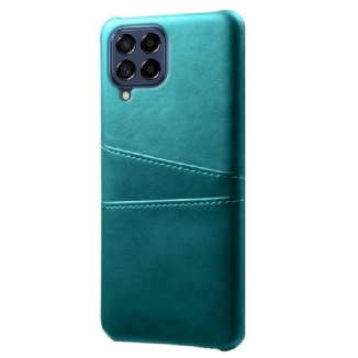 Capa Para Samsung Galaxy M53 5G Titular De Cartão De Efeito De Couro