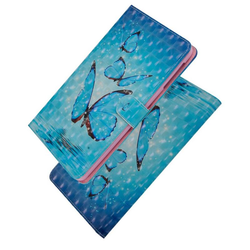 Capa De Couro Para iPad 10.2" (2020) (2019) Foco De Borboletas