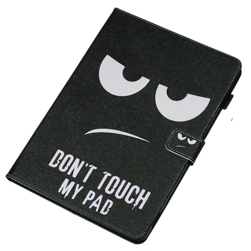 Capa De Couro Para iPad 10.2" (2020) (2019) Não Toque No Meu Bloco