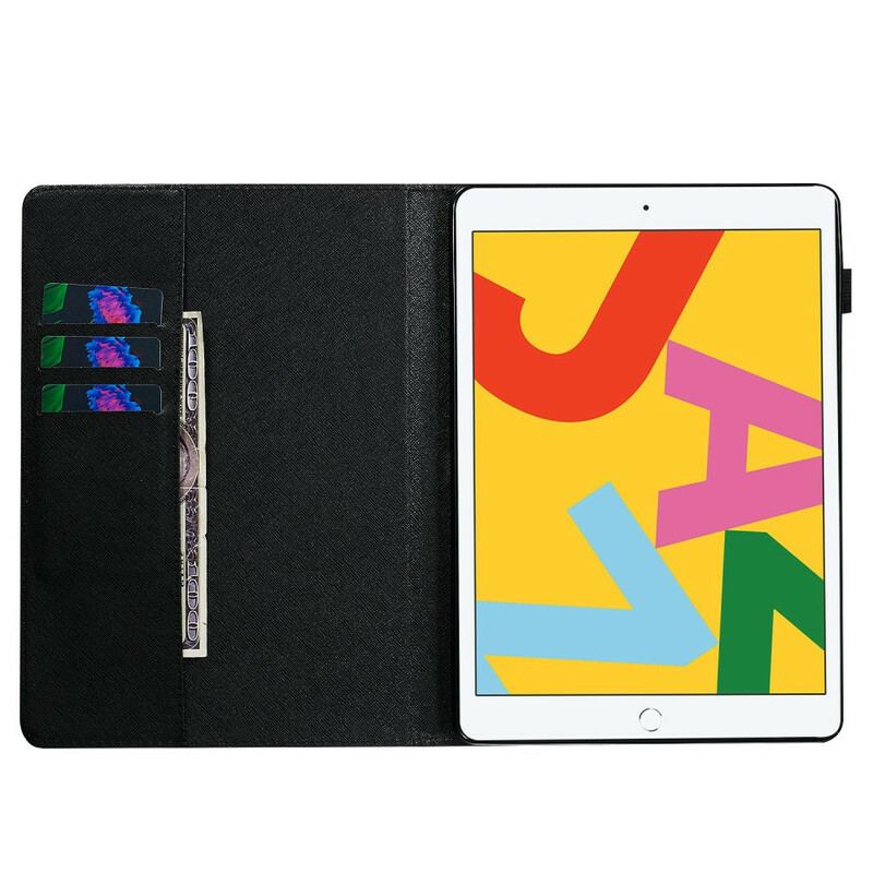 Capa De Couro Para iPad 10.2" (2020) (2019) Não Toque No Meu Bloco
