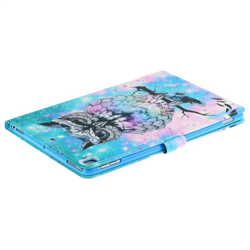 Capa De Couro Para iPad 10.2" (2020) (2019) Rei Coruja