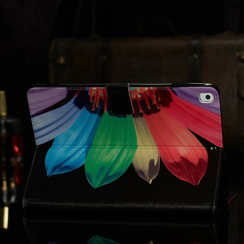 Capa Em Pele Para iPad 10.2" (2020) (2019) Cor Da Flor