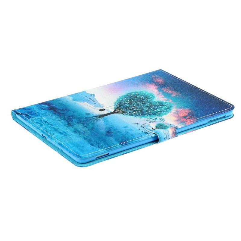 Capa Em Pele Para iPad 10.2" (2020) (2019) Coração Da Árvore