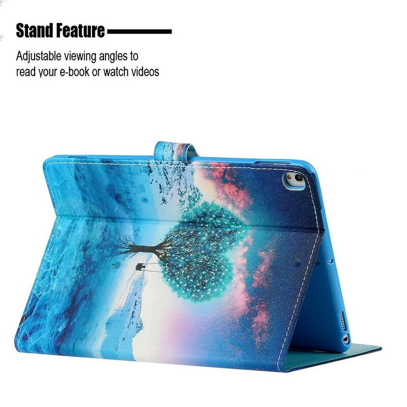 Capa Em Pele Para iPad 10.2" (2020) (2019) Coração Da Árvore
