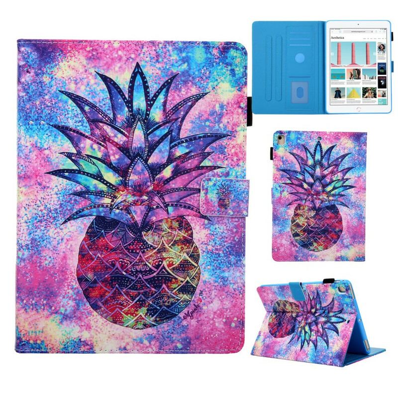 Capa Flip Para iPad 10.2" (2020) (2019) Abacaxi Funky