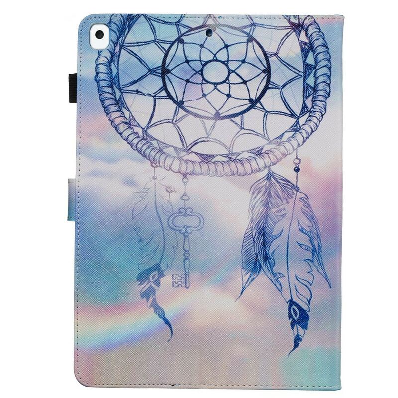Capa Flip Para iPad 10.2" (2020) (2019) Apanhador De Sonhos Aquarela