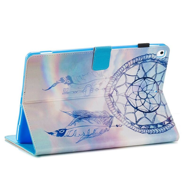 Capa Flip Para iPad 10.2" (2020) (2019) Apanhador De Sonhos Aquarela