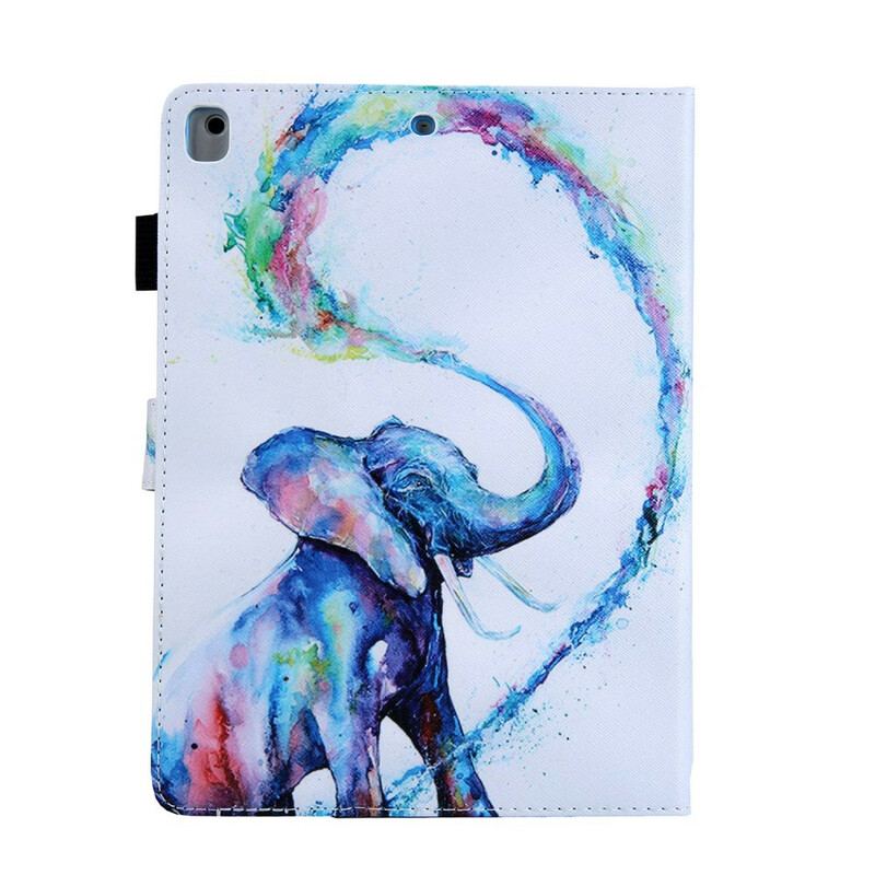 Capa Flip Para iPad 10.2" (2020) (2019) Arte Do Elefante