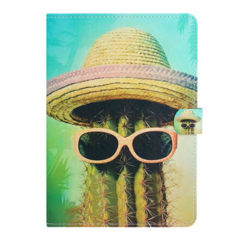 Capa Flip Para iPad 10.2" (2020) (2019) Cactos Relax