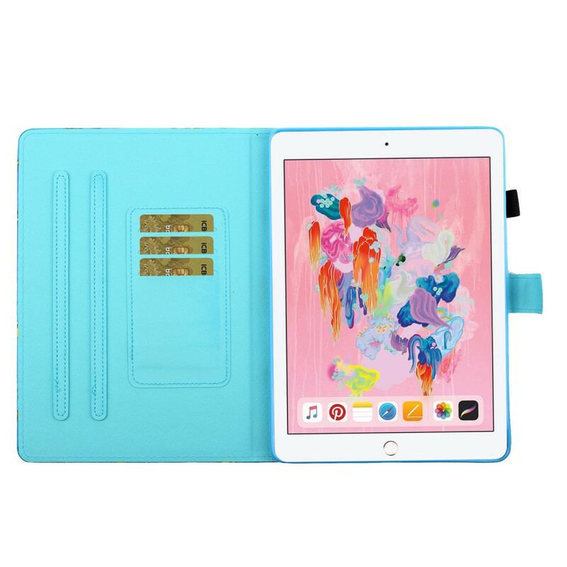 Capa Flip Para iPad 10.2" (2020) (2019) Cactos Relax