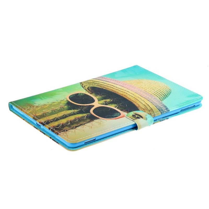 Capa Flip Para iPad 10.2" (2020) (2019) Cactos Relax