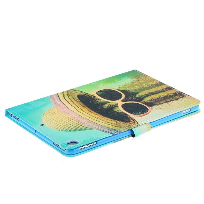 Capa Flip Para iPad 10.2" (2020) (2019) Cactos Relax
