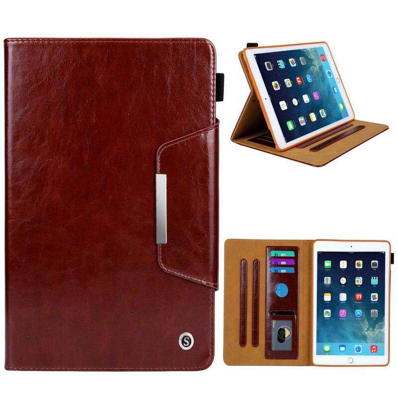Capa Flip Para iPad 10.2" (2020) (2019) Fecho De Prata